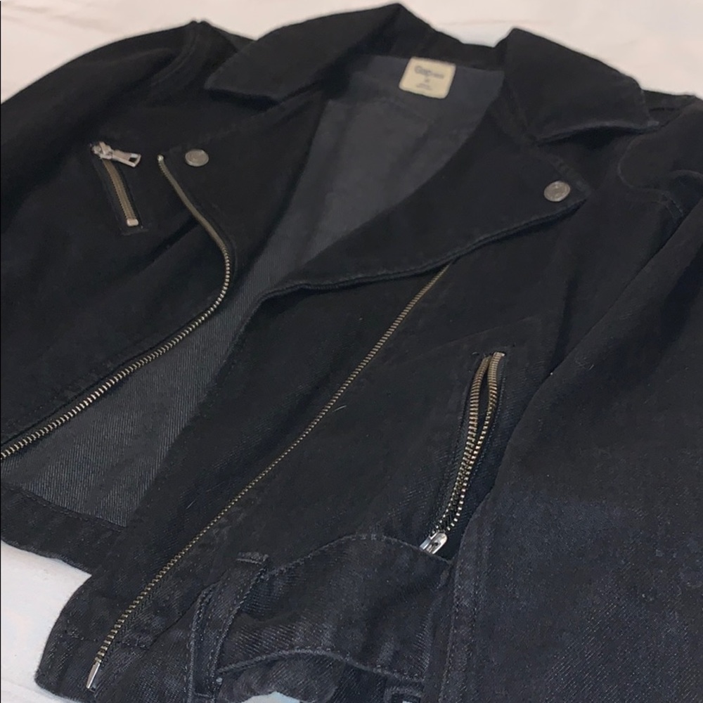 Black Jean Jacket - NWOT - Picture 3 of 4